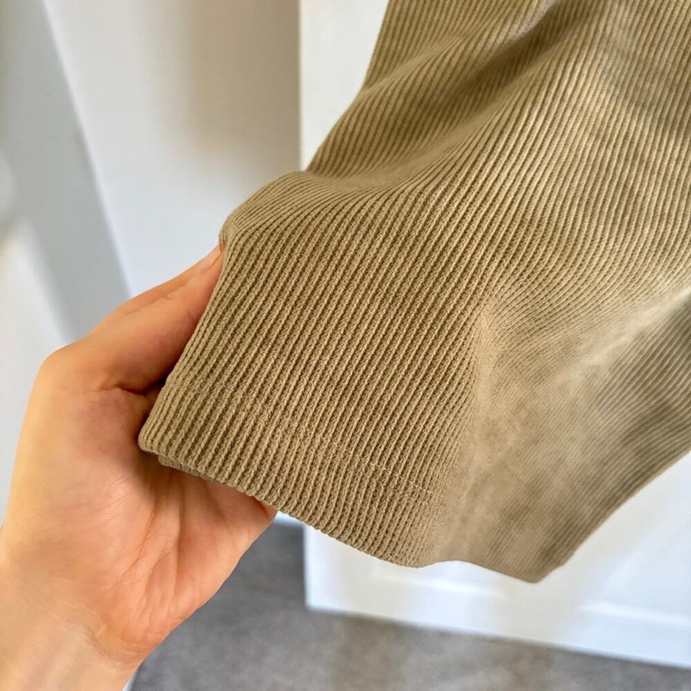 Corduroy Wide Leg Drawstring Pants Large - Picture 5 of 6